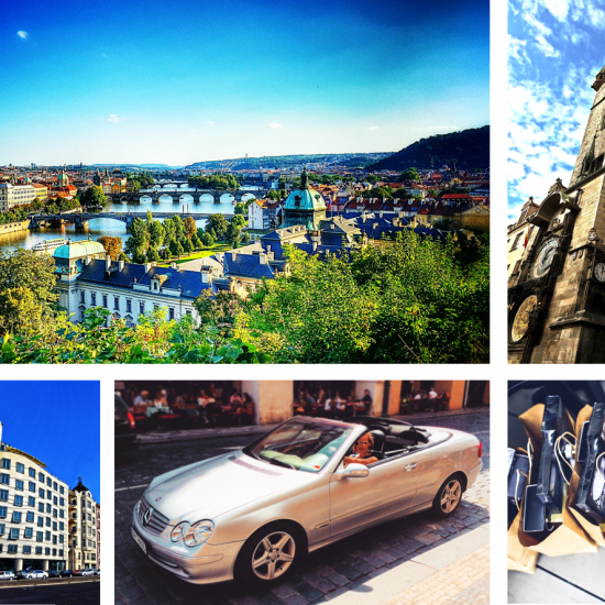 the best way to move around prague in a private cabriolet to go sightseeing or shopping